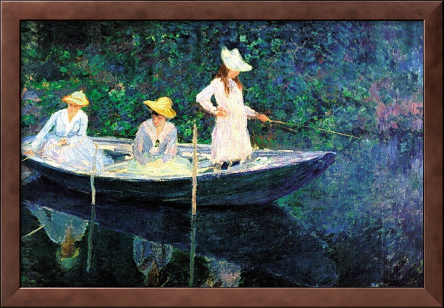 Women Fishing-Claude Monet Painting